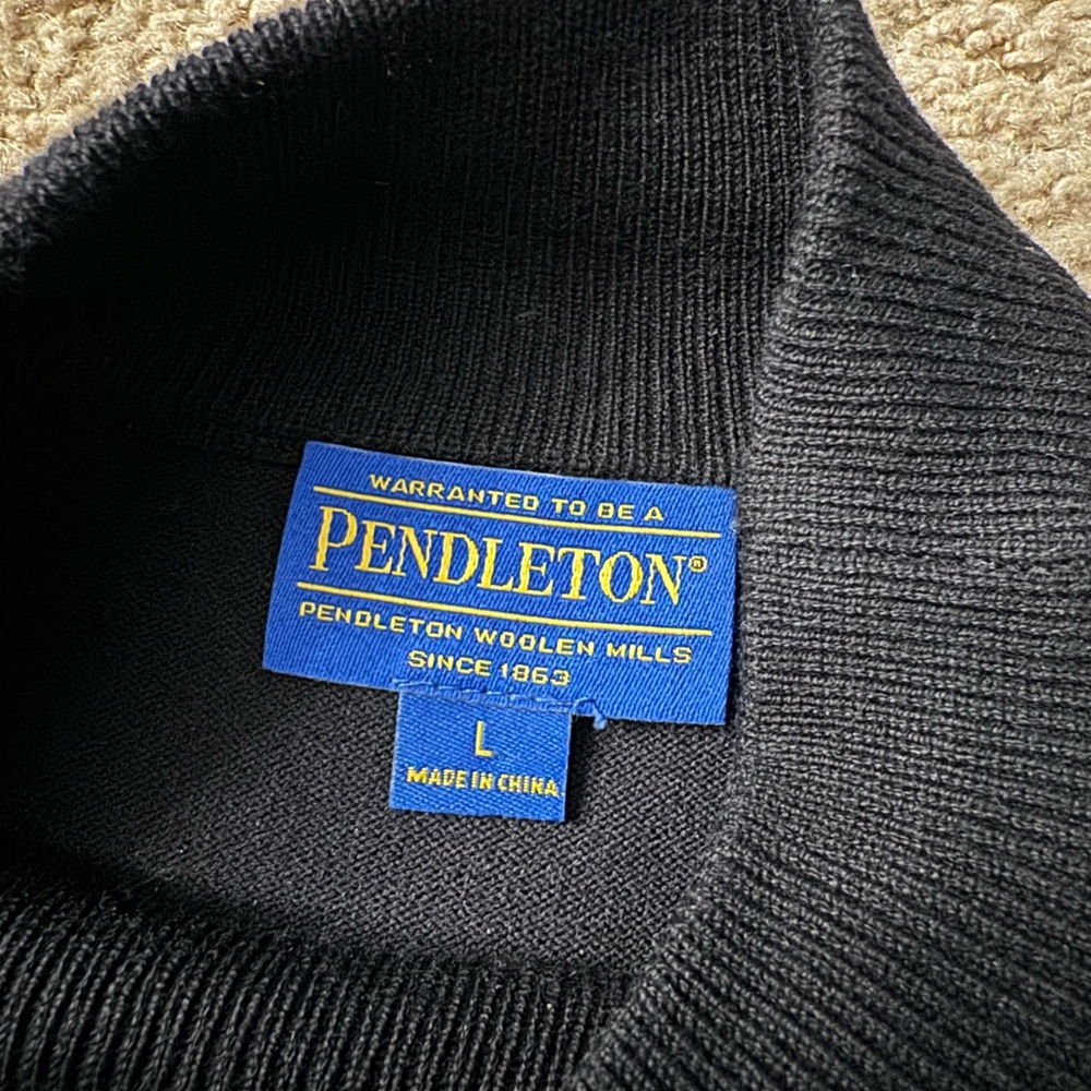 Pendleton Black Turtleneck Sweater - image 2